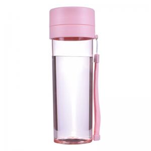 創(chuàng)意塑料杯子 便攜水杯 茶杯 學生杯子帶茶隔 運動水杯 tritan隨手杯 480ml